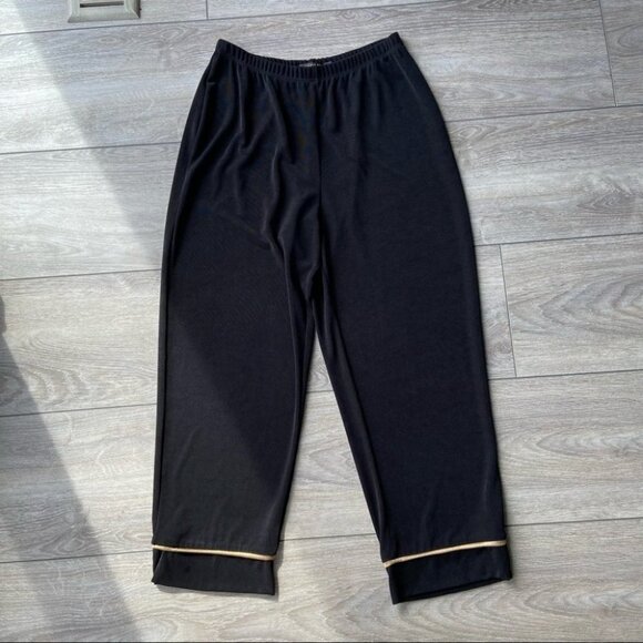 Vintage Picadilly Crepe Straight Leg Pull On Pants - Picture 3 of 12